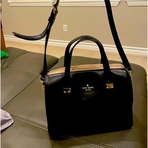 Kate Spade black & tan leather